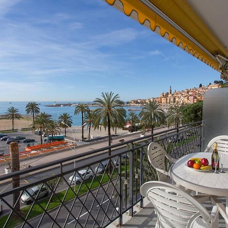 Studio Climatise Avec Terrasse Face Mer A Menton - Fr-1-196-208 Экстерьер фото