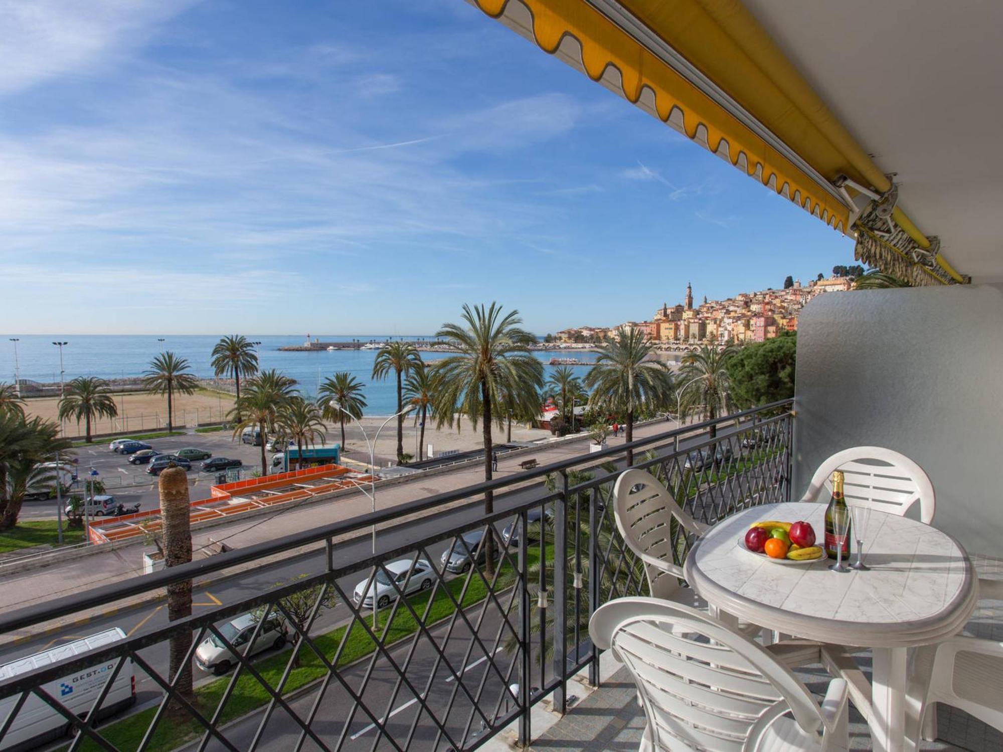 Studio Climatise Avec Terrasse Face Mer A Menton - Fr-1-196-208 Экстерьер фото